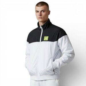 Nike Air Jordan Men's Zip Up Jacket Size XL Windbreaker Neon Jumpman Logo NWT